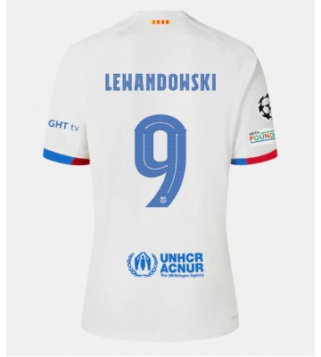 Barcelona Robert Lewandowski #9 Bortatröja 2023-24 Kortärmad